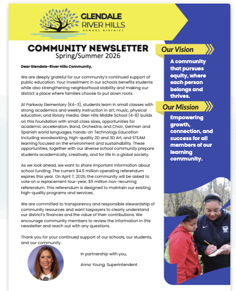 cover of the spring summer 2026 community newsletter
